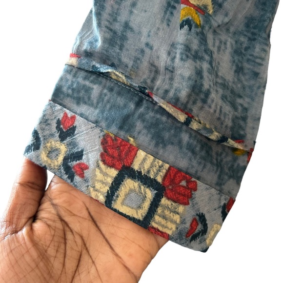 Soft Surroundings San Remo Boho Embroidered Gypsy Peasant Maxi Dress - Picture 5 of 13